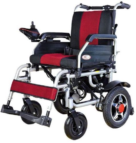 Black Vissco Polished Mild Steel Electric Wheel Chair, For Home, Weight Capacity : 100-150kg