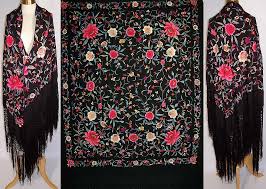 Embroidery Silk Embroidered Shawls, Gender : Female