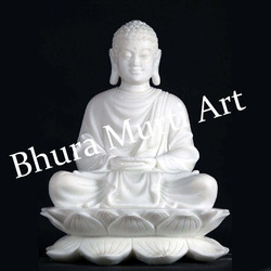 Buddha Marble Statue 1, Color : Multicolor, Black, White