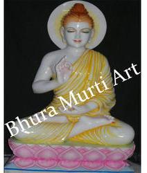 Jaipurcrafts Marble Buddha Statue, Color : Multicolor, Black, White