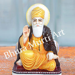 White Marble Gurunanak Ji Statue