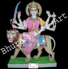 Marble Maa Durga Statue