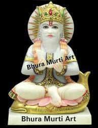 White Marble Jhulelal Statue