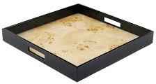 MDF Serving Tray, For Home, Hotels, Restaurants, Etc., Color : Brown, Blue