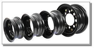 Metal Forklift Wheels, Color : Black