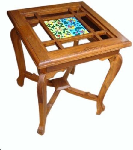 Wooden End Tables, Shape : Square