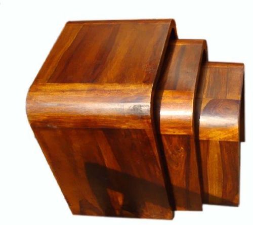 Wooden Nesting Tables, Color : Brown