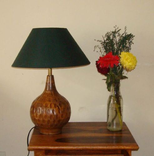 Wooden Table Lamps, Color : White, Silver, Red, Green