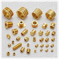 BRASS INSERTS FOR PLASTIC MOULDING