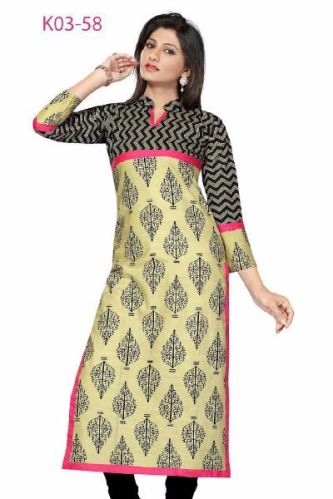 Mukta Udyog Cotton Ladies Wear, Style : Straightline Kurtis