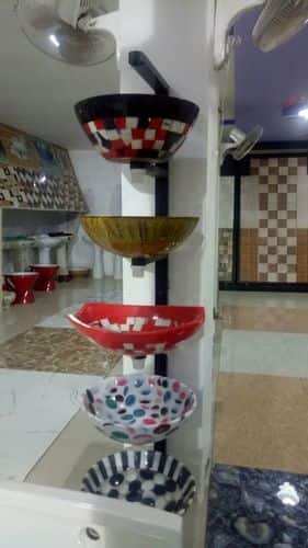 Anjani Metal Wash Basin Display Stands, Size : Customized