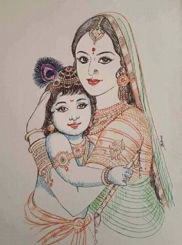 Polished Madhubani Paintings-Wall-08, Packaging Type : Cartoon Box, Paper Box, Thermocol Box