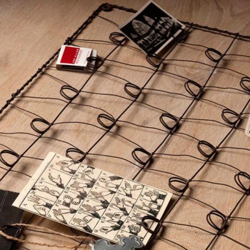 Decorative Iron Wire Card Holder, For Decoration, Color : Black