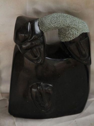 Black Stone Large Family Statue, Style : Antique