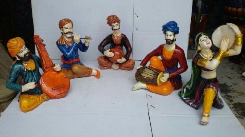 Rajasthani Musical Polyresin Statue, For Decoration