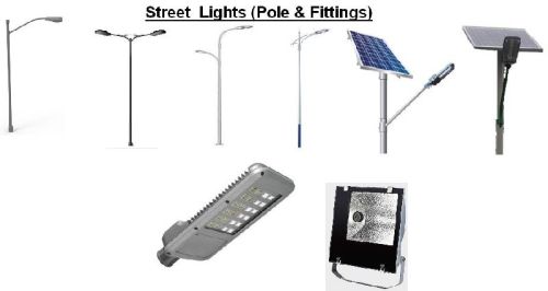 Metal Street Light Pole, For Road