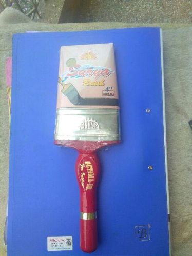 100mm White Wooden Handle Wall Paint Brush