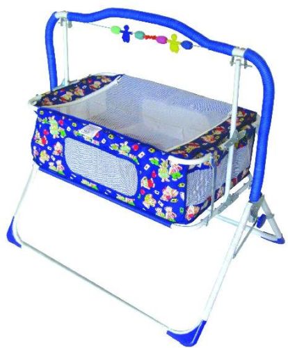 Tumble Baby Carriage Detain Cradles Jhula, Color : Blue