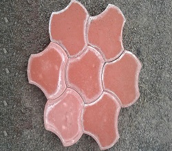 Matt Finish Cosmic Red Paver Block, For Pavement, Pattern : Plain