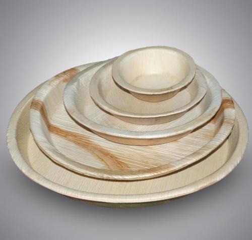 Plain Arecanut Leaf Plates, Size : 8 INCH