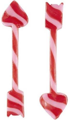 HEART ARROW 2CT Edible Cocoa Trim CANDY SPOONS