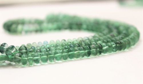 FLOURITE SMOOTH RONDELLE BEADS