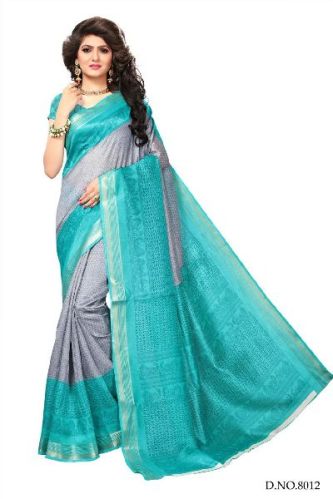 Printed Kota Silk Saree, Feature : Shrink-Resistant