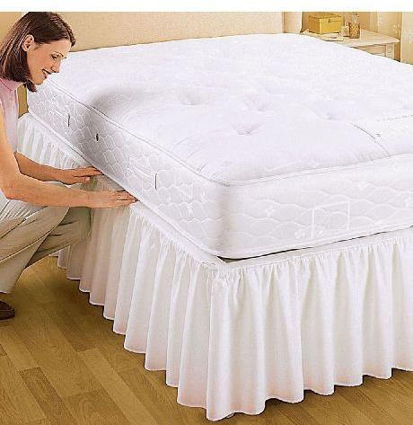 Plain Bed Valances, Color : Baby Pink, White, Etc.