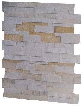 Split Face Mint Sandstone Wall Claddings, For Home, Hotel, Office Etc., Size : 6 X 24 Inch