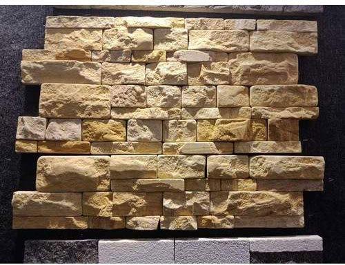 Stone Teakwood Tumble Wall Claddings, For Home, Hotel, Office Etc., Size : 6 X 24 Inch