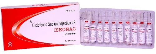 Diclofenac Sodium 3ml Injection, Form : Liquid