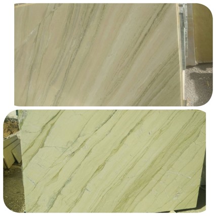 Polished Tharmeta Rajnagar Marble Slabs, Size : 6X6 Feet