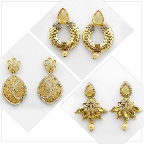 Set Of 3 Earrings Combo