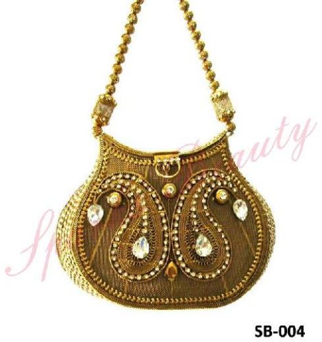 Round Metal Hand Bag