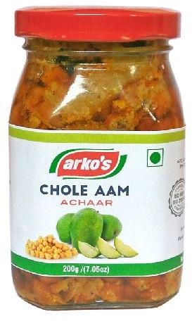 Arkos Chili Powder Chole Aam Achaar, Packaging Size : Glass Bottle, 200gms