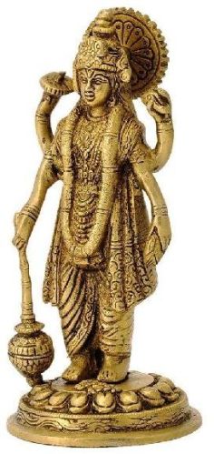 Brass Lord Vishnu Statue