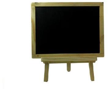 Table Chalk Board With Wooden Easel Stand