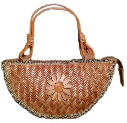 Half Moon Shaped Bamboo Bag