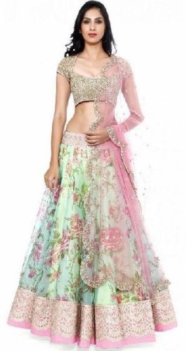 Printed Lehenga With Designer Choli, Feature : Skin Friendly