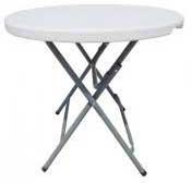 PLASTIC PLASTIC ROUND FOLDING TABLES