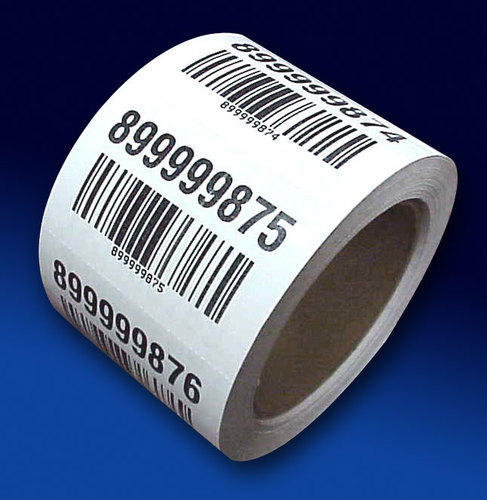 Chromo Paper Printed Barcode Labels