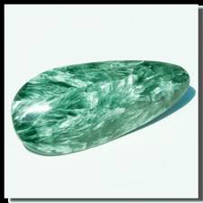 Seraphinite Stone, Shape : Irregular Round