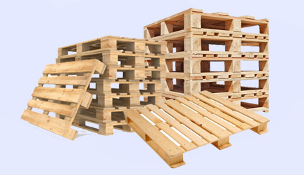 Pine wood pallets