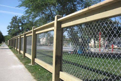 Chain Link Fencing, Surface Treatment : PVC Coated
