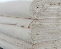 Solid Cotton Grey Fabric for Clothing, Home Textiles