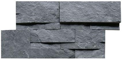 1835cm Black Slate Outside Wall Stone Cladding