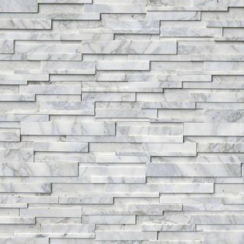 Grey Quarzite Honed 3D Wall Stone Panel