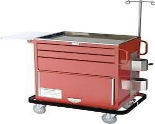 Emergency Trolley, Size : 588x480x971mm