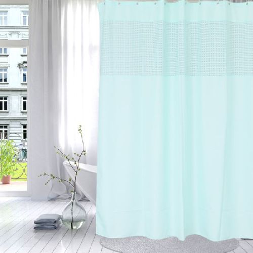 Shower Curtain Polyester Classic Light Green