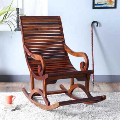 Rocking Chair, Color : Honey Oak